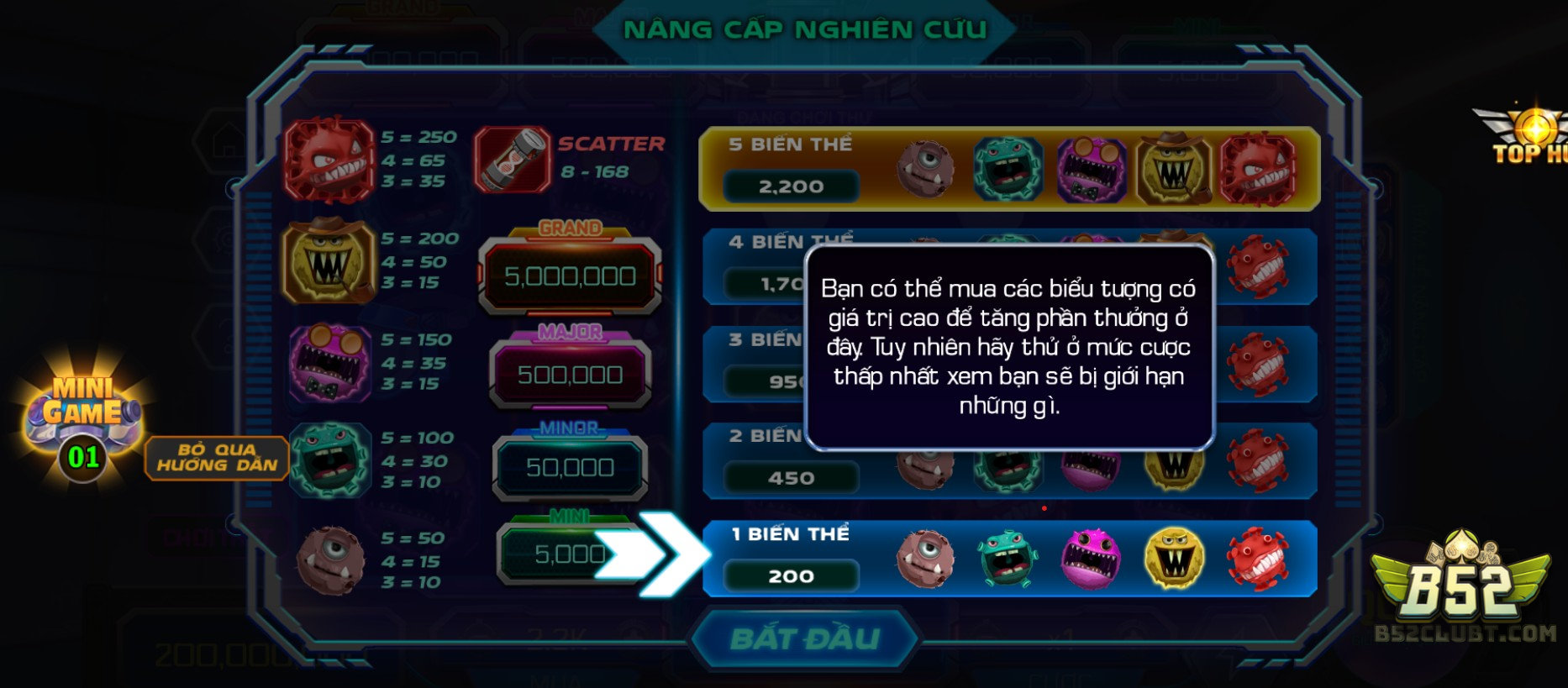 Hướng dẫn quy trình chơi Covid 19 B52 Club chi tiết