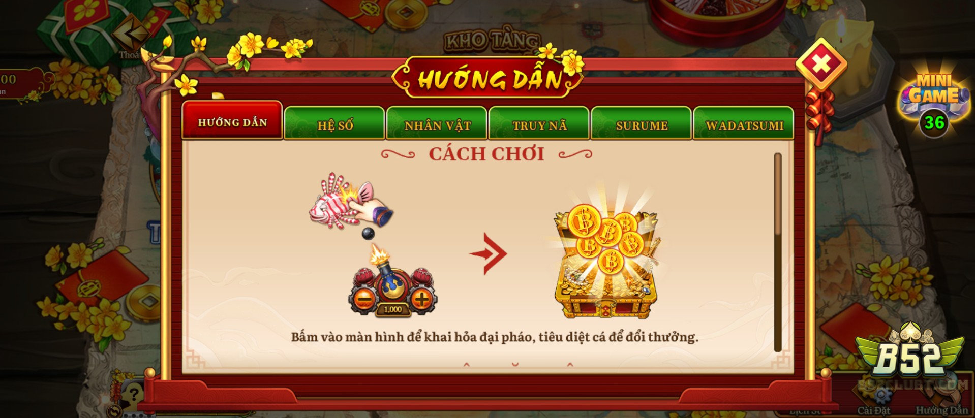 Luật chơi Đại hải trình tại B52 chi tiết
