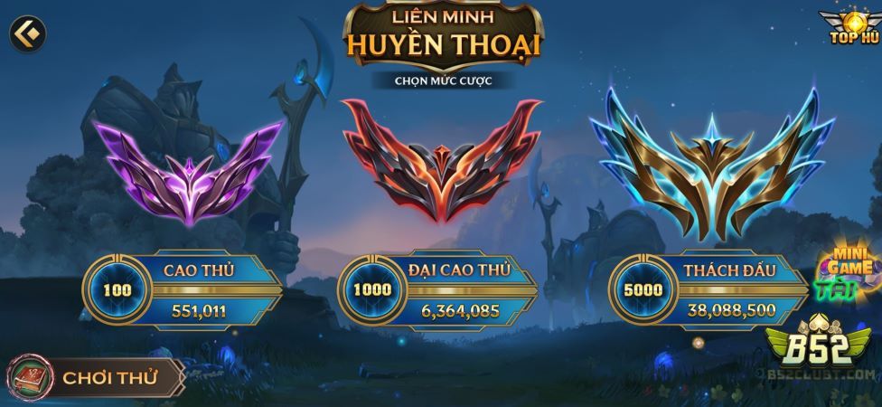 Giới thiệu trò chơi liên minh huyền thoại B52