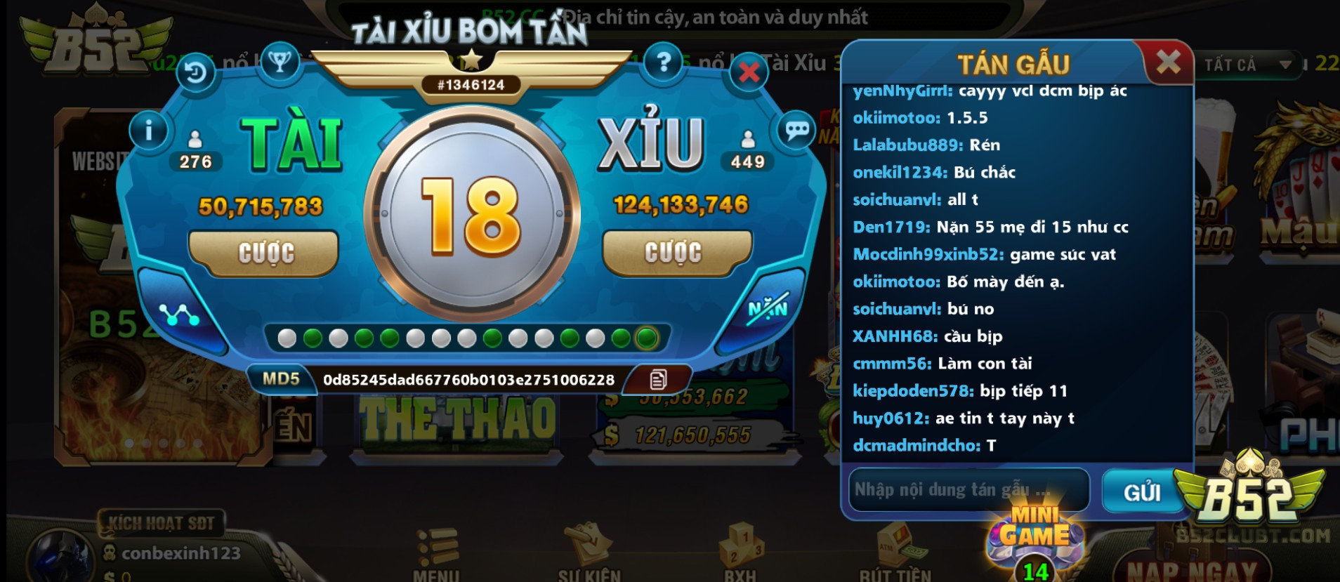 Giới thiệu tổng quan về Tài xỉu bom tấn B52