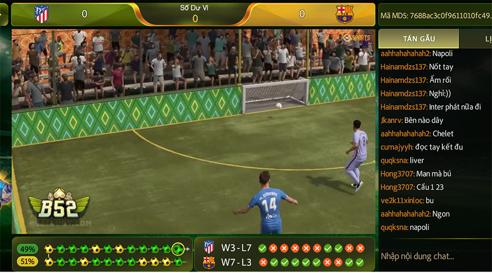 Volta MD5 B52 - cá cược bóng ảo hàng đầu tại cổng game