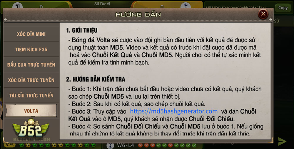Cổng game B52 có hỗ trợ tra cứu kết quả nếu anh em không yên tâm đặt cược