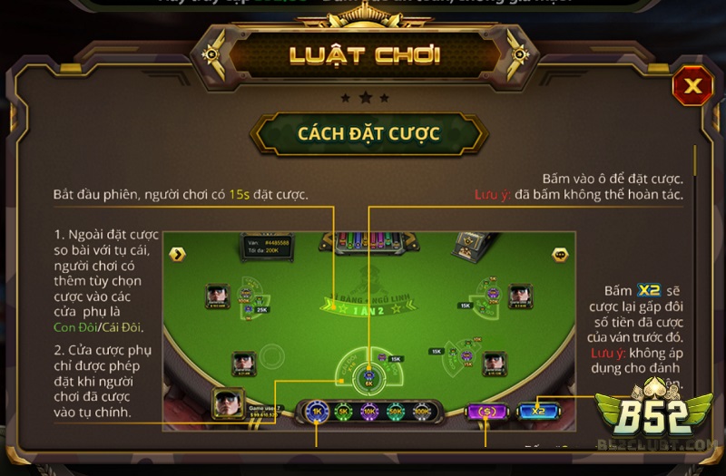 Mẹo chơi game Xì dách B52 dễ dàng thắng đậm